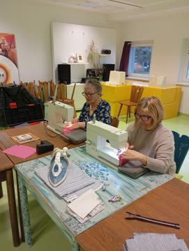 šivanje z Društvom invalidov Postojna 1